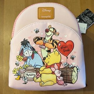 NWT! Loungefly Disney Winnie The Pooh Valentine's Day Mini Backpack